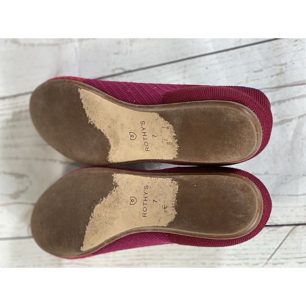 Rothy's Raspberry Color Block Ballet Flats Women’… - image 6